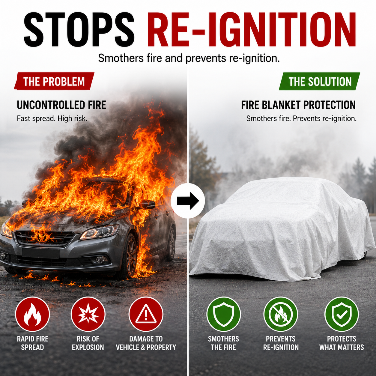 Vehicle Fire Blanket